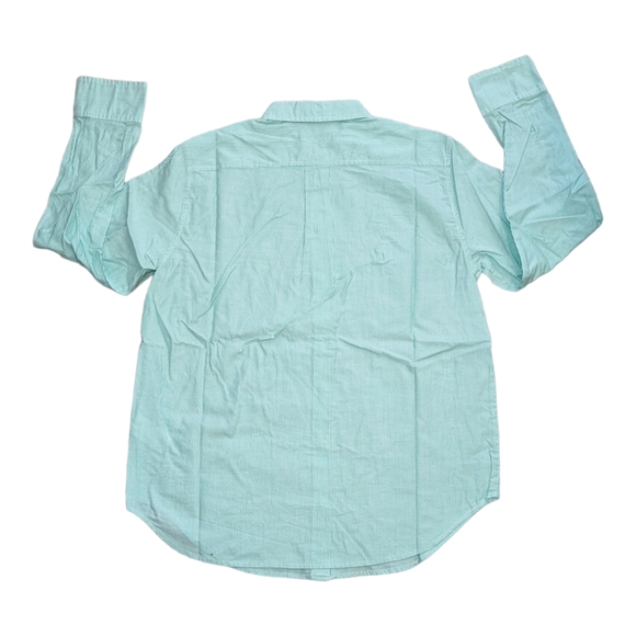 NWT Everlane The Silky Cotton Relaxed Mint & White Striped Shirt Various Sizes - Picture 6 of 9